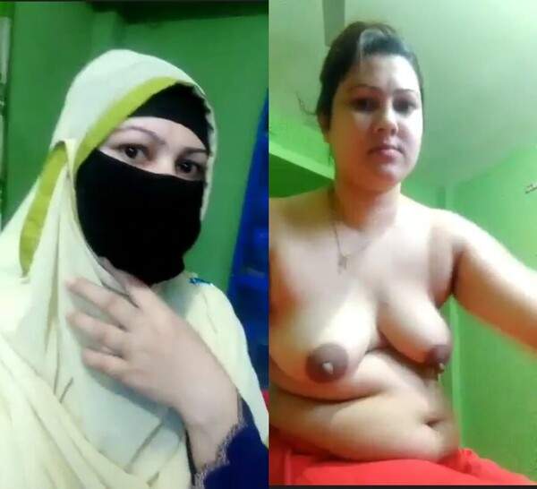 Beautiful muslim hot bhabi porn in burka make nude video mms