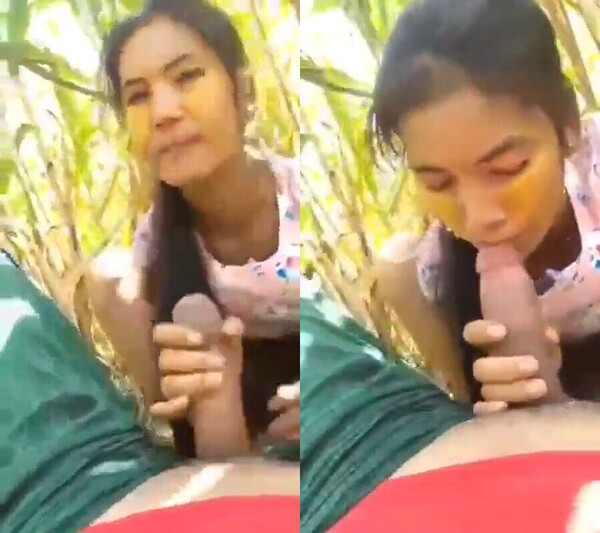 Desi village girl sucking big cock bf fuck outdoor desi xxvideo leaked