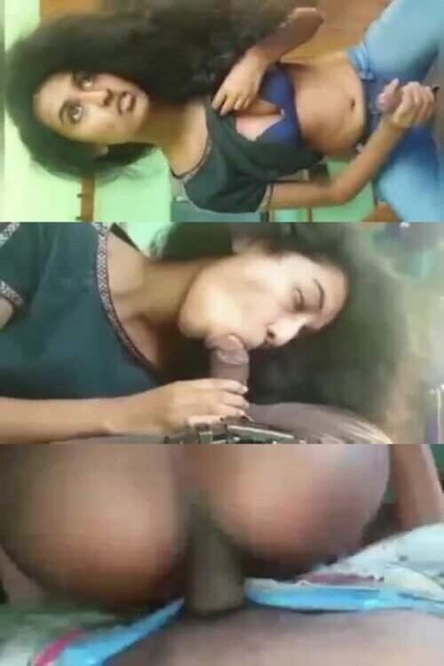 Sexy horny Lankan babe local xvideo suck big cock fuck bf