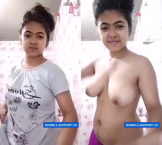 Super cute 18 babe indian xxx vidio showing big boobs mms