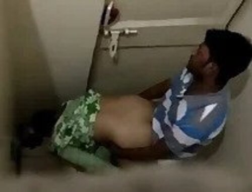 Sexy college lover couple deshi xxx video fucking in public toilet