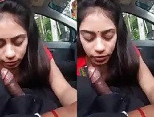 Very sexy horny girl indian pron blowjob bf cock in car mms
